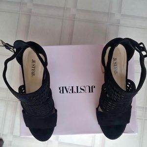 Just Fab Size 9 Black Heels